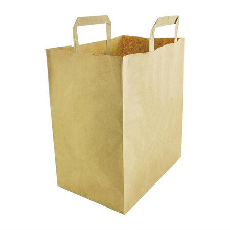 Lot de 250 sacs en papier recyclé compostables grands modèles - vegware -  - papier11 6140 x250x305mm