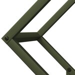 vidaXL Portant de bois chauffage vert olive 50x25x50 cm