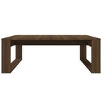 vidaXL Table basse Chêne marron 100x100x35 cm Bois d'ingénierie