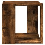 vidaXL Table basse chêne fumé 32x32x30 cm bois d'ingénierie