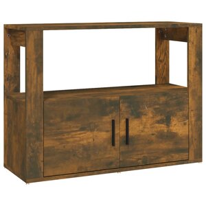 vidaXL Buffet Chêne fumé 80x30x60 cm Bois d'ingénierie