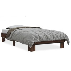 vidaXL Cadre de lit sans matelas chêne marron 90x200 cm