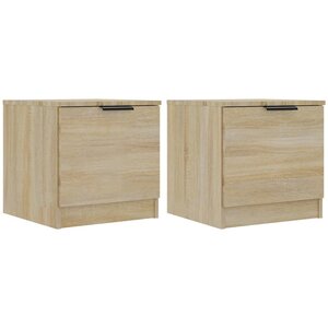 vidaXL Tables de chevet 2 Pièces Chêne sonoma 40x39x40 cm