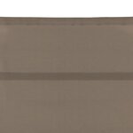 vidaXL Chaise longue Textilène et aluminium Taupe
