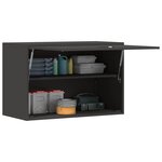 vidaXL Armoire murale pour garage Noir 80 x 40 x 53 cm