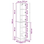 vidaXL Ensemble de Meubles 2 Pièces Bois ancien 34 5 x 33 x 90 cm