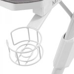 Table Gaming Mars Gaming MGDXL - Espace pour 3 écrans - Structure en Acier en Y - Supporte 100 kg - Finition Fibre de Carbone - Gestion des Câbles - Coloris Blanc