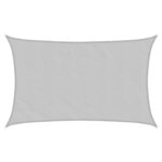 vidaXL Voile d'ombrage gris clair 8x5 m 100 polyester oxford