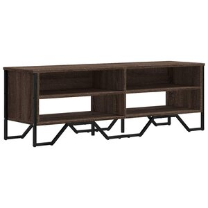 vidaXL Meuble TV chêne marron 122x34x41 cm bois d'ingénierie
