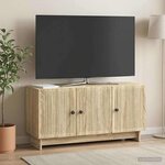 vidaXL Meuble TV Chêne Sonoma 99 x 34 5 x 50 cm Bois d'ingénierie