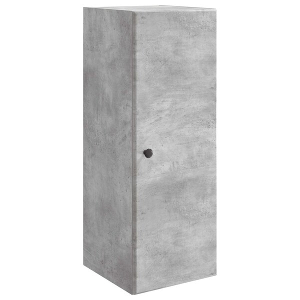 vidaXL Armoire Murale 33 x 34 5 x 90 cm Bois d'ingénierie Gris béton
