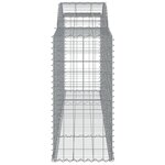 vidaXL Paniers à gabions arqués 6 Pièces 300x50x100/120 cm fer galvanisé