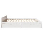 vidaXL Cadre de lit sans matelas blanc 160x200 cm bois de pin massif