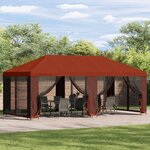 vidaXL Abri de jardin avec parois 6 x 3 m Terre cuite