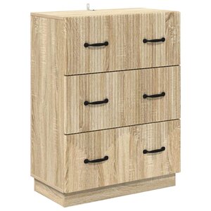 vidaXL Armoire à tiroirs Chêne Sonoma 66 x 34 5 x 87 cm