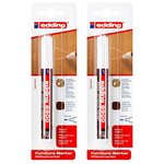 Marqueur Réparation de Meuble 8900 Acajou Clair Pointe Ronde 1 5-2 mm x 2 EDDING