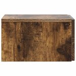vidaXL Cabinet de chevet mural 2 Pièces Chêne fumé 33 x 34 5 x 20 cm