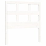vidaXL Cadre de lit avec tête de lit blanc petit simple bois massif