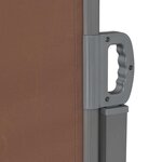 vidaXL Auvent latéral rétractable 160 x 600 cm Marron