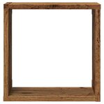 vidaXL Étagères cube murales 2 Pièces vieux bois 30x15x30 cm