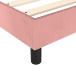 vidaXL Sommier à lattes de lit et matelas Rose 80x200 cm Velours