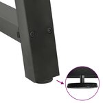 vidaXL Pieds de table à manger en forme de A 2 pièces Anthracite 60 x (72-73) cm Acier