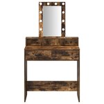 vidaXL Table de Toilette Marron 79 x 41 x 140 cm Bois d'ingénierie