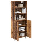 vidaXL Haut Armoire Bois Ancien 69 5 x 34 x 180 cm