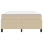 vidaXL Cadre de lit avec matelas Gris Vert Clair 120 x 190 cm tissu