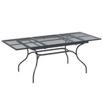 vidaXL Ensemble de salle à manger pour jardin 7 Pièces Anthracite