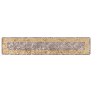 vidaXL Coureur de Tapis MARSA Gris 50 x 250 cm Polyester et PVC
