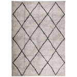 vidaXL Tapis shaggy à poils longs moderne beige anthracite 240x340 cm