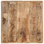 vidaXL Table de bistro 60x60x77 cm Bois de manguier brut
