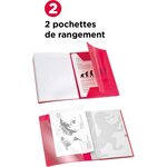 OXFORD - Cahier Easybook agrafé - 24 x 32 cm 96p seyes - 90g - Rouge