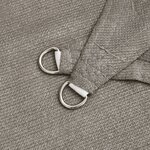 vidaXL Voile d'ombrage 160 g/m² triangulaire gris clair 4x5x5 m PEHD