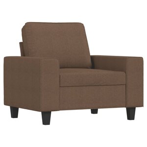 vidaXL Fauteuil Marron 60 cm Tissu