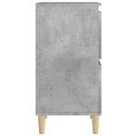 vidaXL Buffets 3 Pièces gris béton 60x35x70 cm bois d'ingénierie