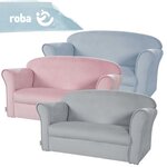 Roba canapé avec accoudoirs pour enfants gris argenté