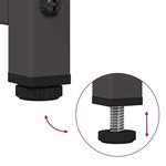 vidaXL Buffet noir 100 5x39x107 cm acier laminé à froid