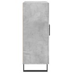 vidaXL Buffet gris béton 69 5x34x90 cm bois d'ingénierie
