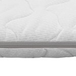 vidaXL Sur-matelas 160 x 200 cm Mousse à mémoire de forme Visco 6 cm