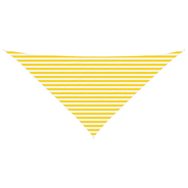 vidaXL Voile d'ombre Jaune et blanc 4 x 4 x 5 8 m