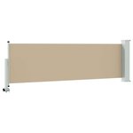 vidaXL Auvent latéral 100  polyester fer acier