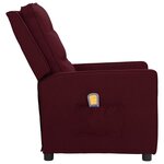 vidaXL Fauteuil de massage Violet Tissu