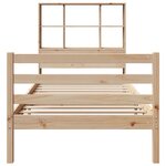 vidaXL Lit bibliothèque sans matelas 100x200 cm bois massif de pin