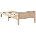 vidaXL Cadre de lit sans matelas 80x200 cm bois massif de pin