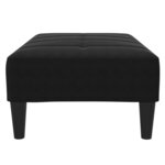 vidaXL Repose-pied noir 77x55x31 cm velours