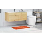 vidaXL Tapis de bain Orange 50 x 80 cm Polypropylène