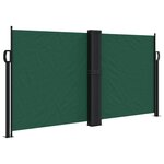 vidaXL Auvent latéral rétractable vert foncé 120x1200 cm