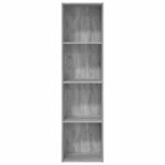 vidaXL Bibliothèque sonoma gris 40x30x152 cm bois d'ingénierie